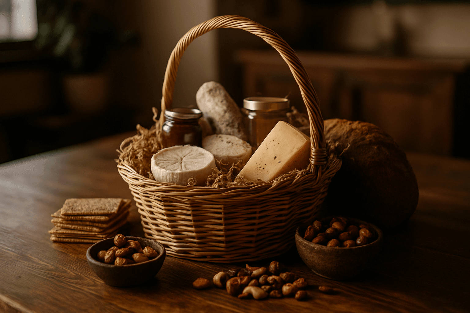 Professional photograph illustrating Wyoming gourmet gift baskets — cover image for "Beyond the Basket: How Jackson Hole Gift Baskets Uses Food Pairing Science to Elevate Wyoming Gourmet Selections" on Jackson Hole Gift Baskets
