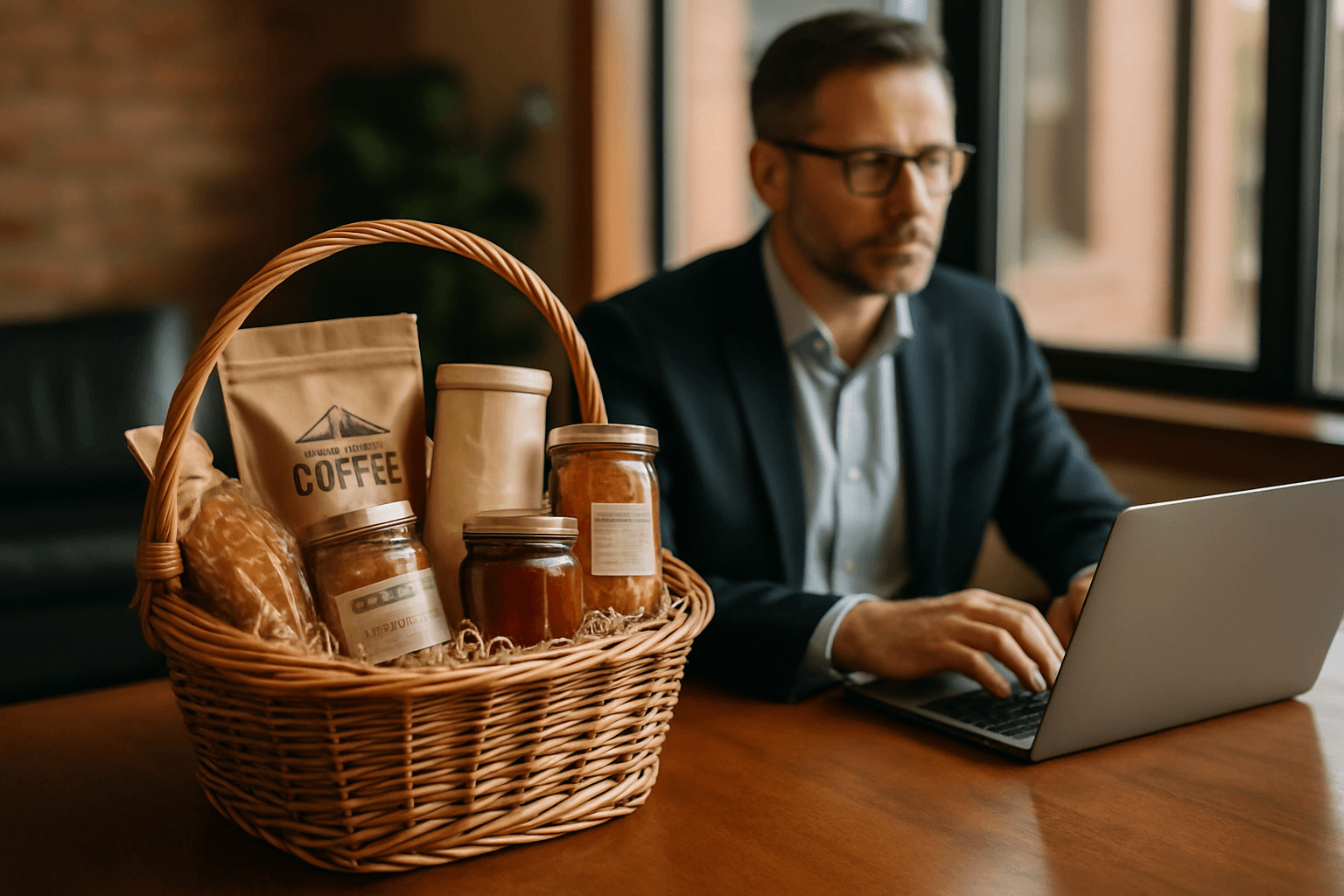 Professional photograph illustrating professional business and marketing concept — cover image for "Beyond the Bottle: 5 Jackson Hole Gift Basket Pairings That Feature Wyoming's Best Non-Alcoholic Products" on Jackson Hole Gift Baskets