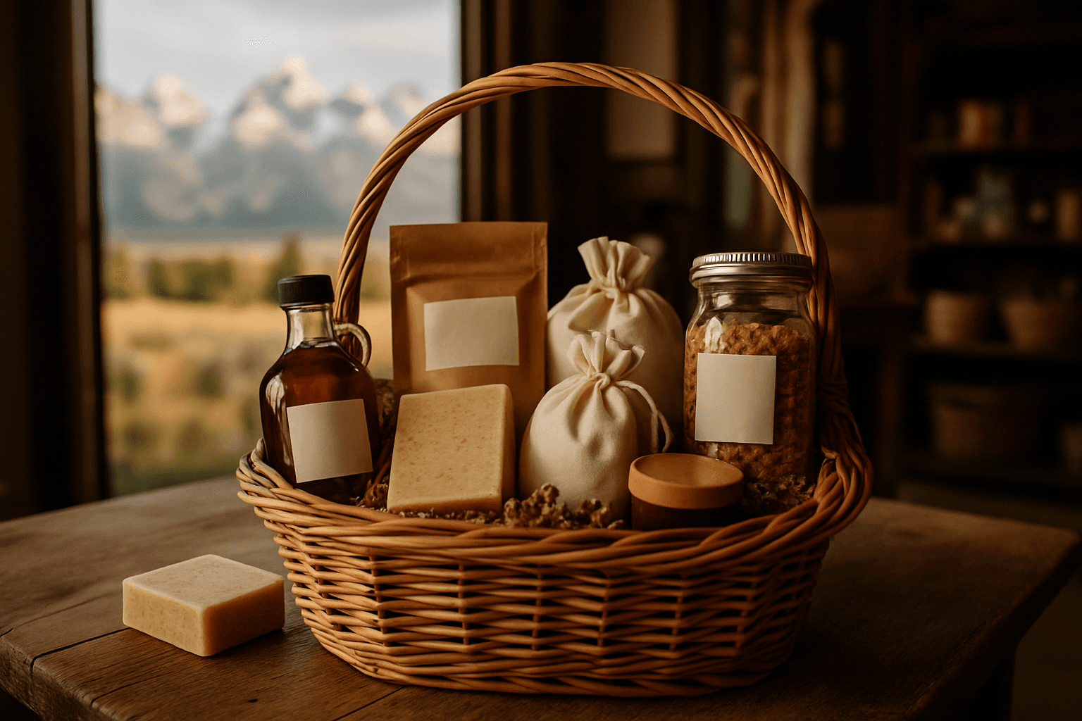 Professional photograph illustrating sustainable gift baskets Jackson Hole — cover image for "The Eco-Conscious Jackson Hole Visitor: How Sustainable Gifting Appeals to the Modern Teton Tourist" on Jackson Hole Gift Baskets