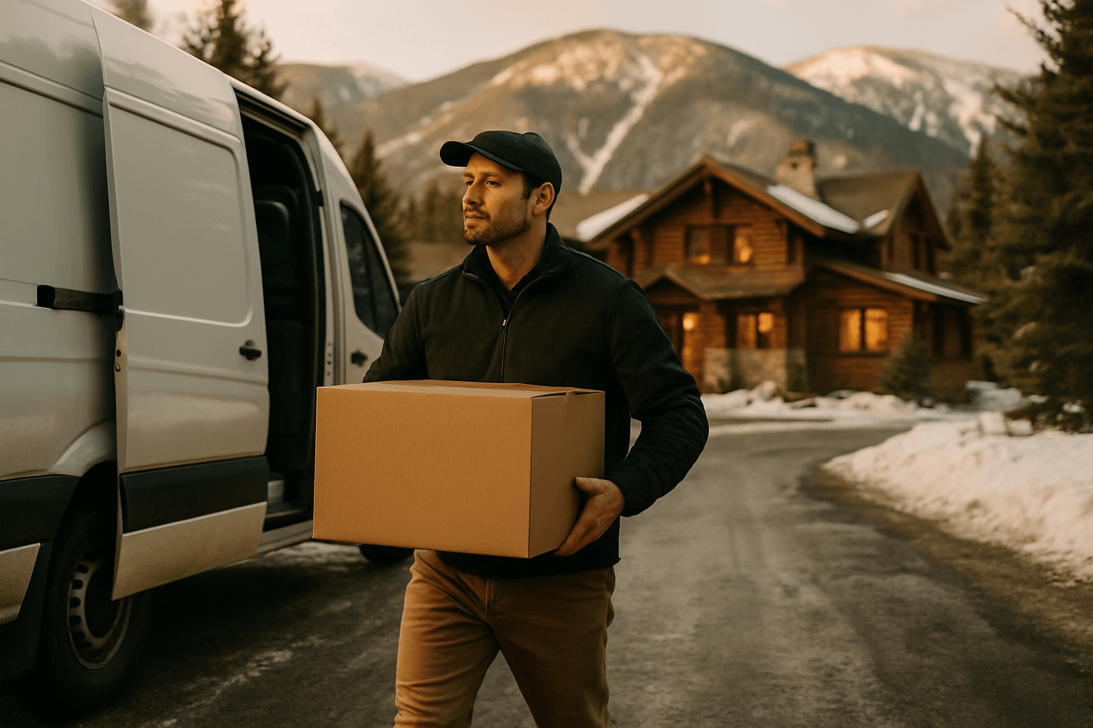 Professional photograph illustrating last-mile delivery mountain resort communities — cover image for "How Jackson Hole Gift Baskets Handles the Last-Mile Delivery Challenge in Mountain Resort Communities" on Jackson Hole Gift Baskets
