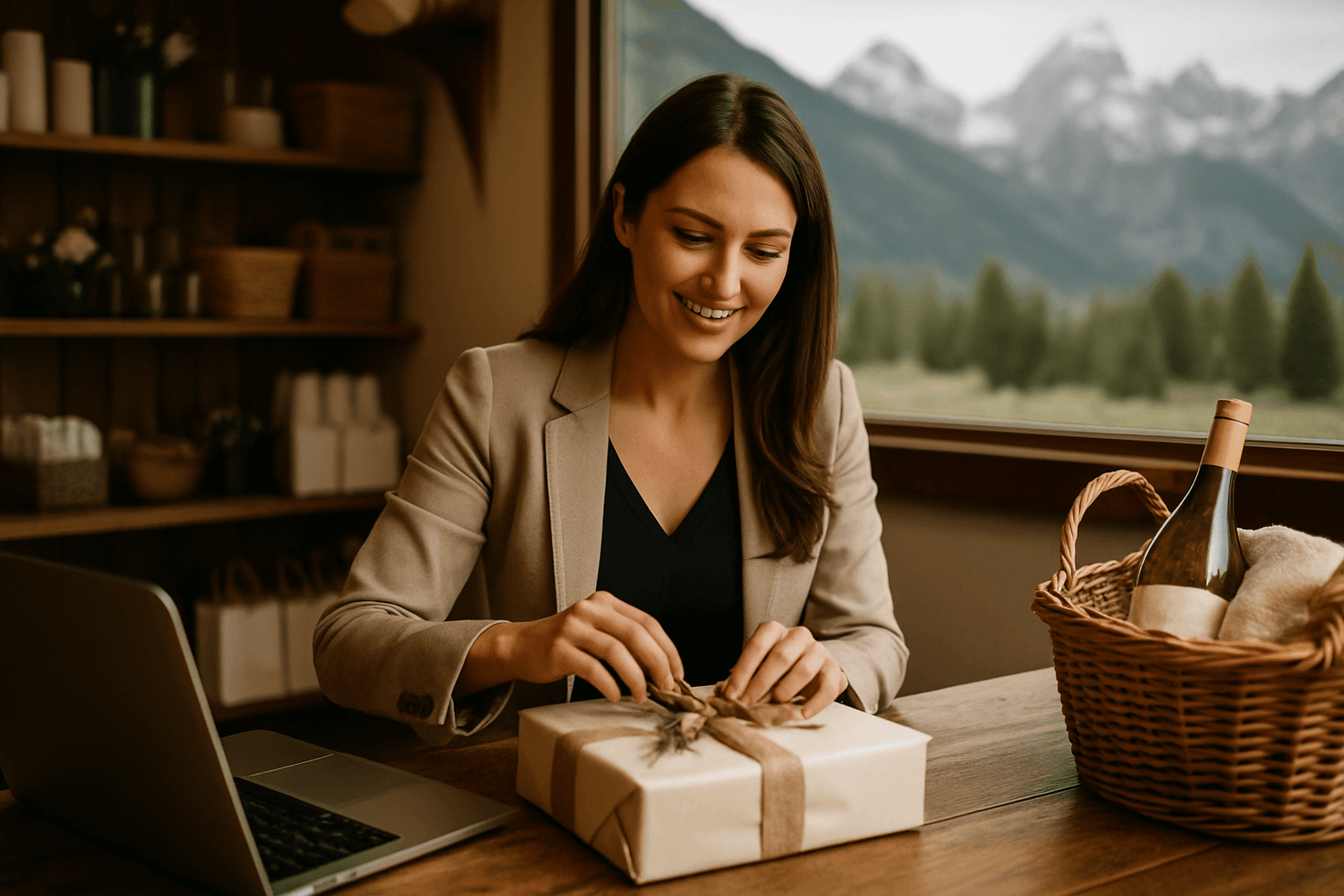Professional photograph illustrating Jackson Hole gift concierge for weddings — cover image for "Partnering with Jackson Hole: How Wedding Planners Can Leverage Local Gift Concierge Services for Teton Destination Events" on Jackson Hole Gift Baskets