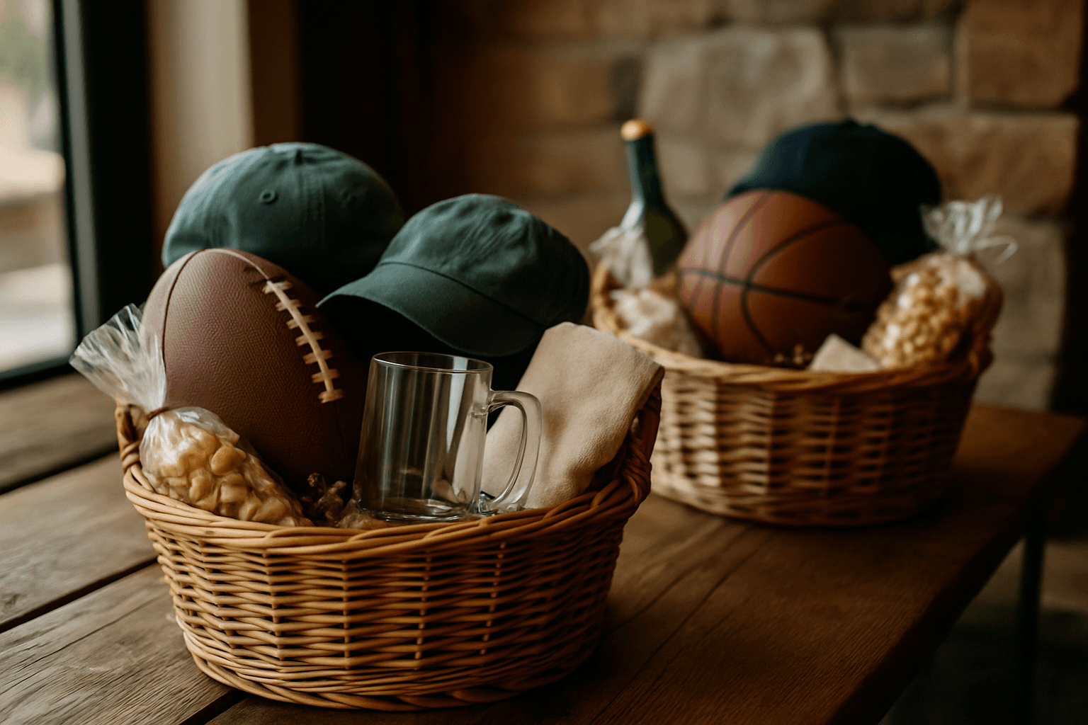 Professional photograph illustrating Jackson Hole visitor gift baskets — cover image for "7 Sports-Themed Gifting Ideas for Jackson Hole Visitors Who Can't Miss Game Day" on Jackson Hole Gift Baskets