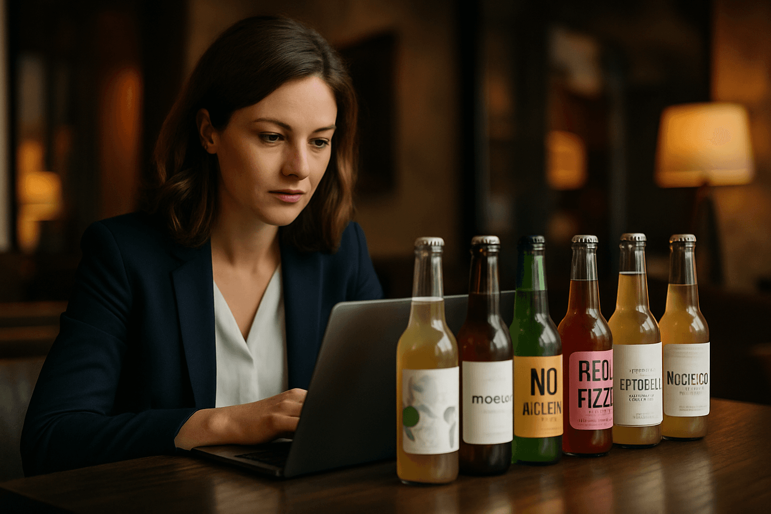 Professional photograph illustrating professional business and marketing concept — cover image for "6 Trendy NoLo Beverages to Add to Your Jackson Hole Gift Baskets in 2026" on Jackson Hole Gift Baskets