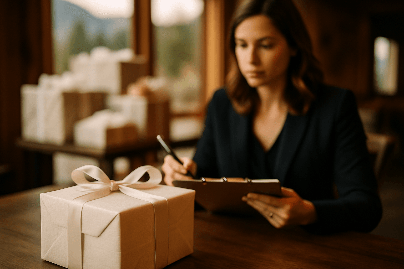 Professional photograph illustrating Jackson Hole wedding gifting etiquette — cover image for "10 Essential Gifting Etiquette Rules Every Jackson Hole Wedding Planner Should Know" on Jackson Hole Gift Baskets
