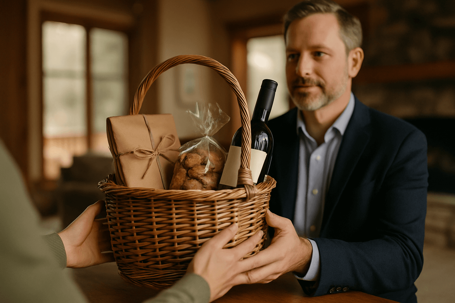 Professional photograph illustrating Jackson Hole gift basket gifting etiquette — cover image for "9 Gifting Etiquette Rules Every Jackson Hole Host Should Know" on Jackson Hole Gift Baskets
