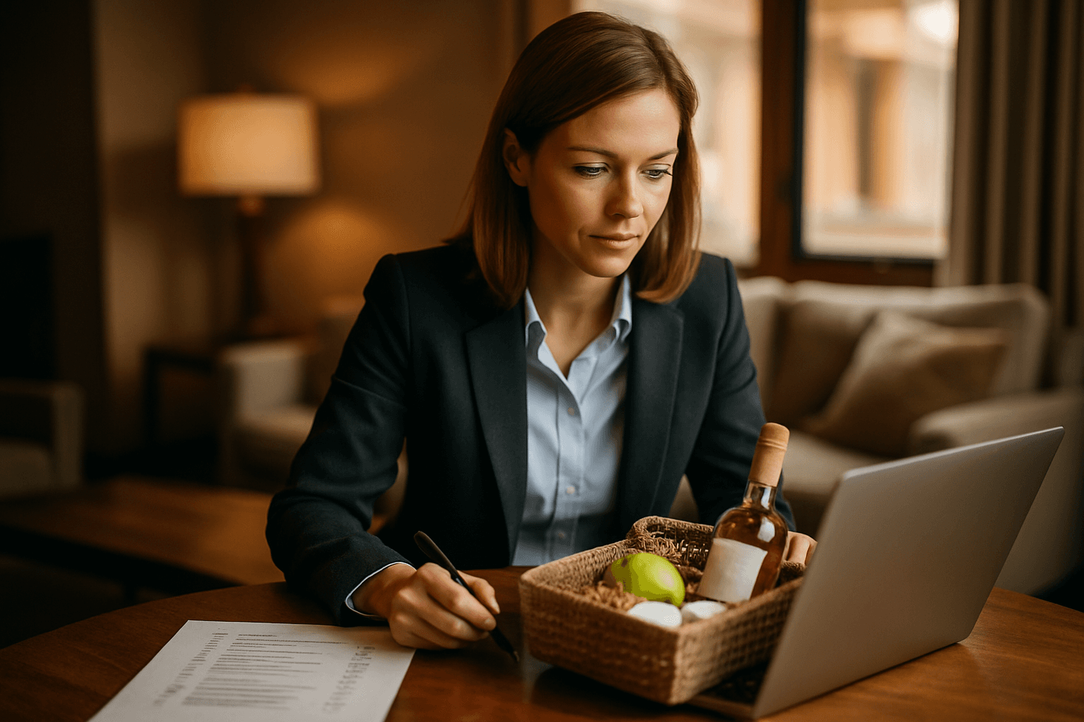 Professional photograph illustrating professional business and marketing concept — cover image for "10 Jackson Hole Hotel Welcome Gift Upgrades for Short-Term Rental Hosts" on Jackson Hole Gift Baskets
