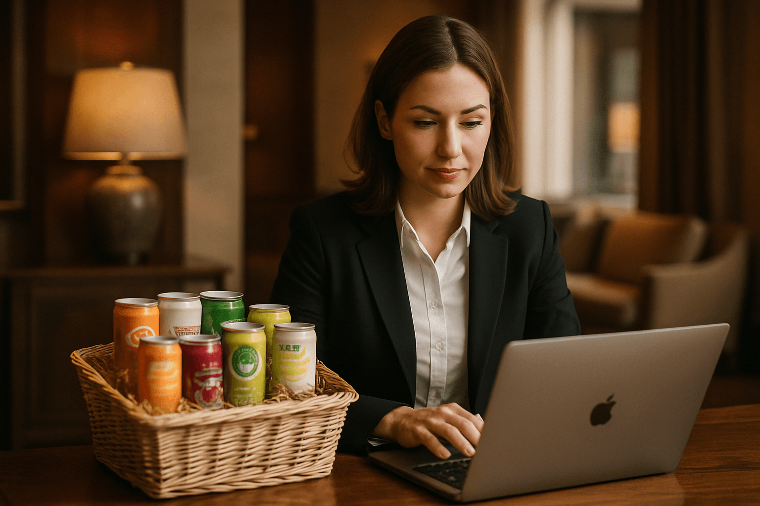 Professional photograph illustrating professional business and marketing concept — cover image for "8 Premium Spirits RTD Cocktails Every Jackson Hole Hotel Concierge Should Stock for Guest Gift Baskets" on Jackson Hole Gift Baskets