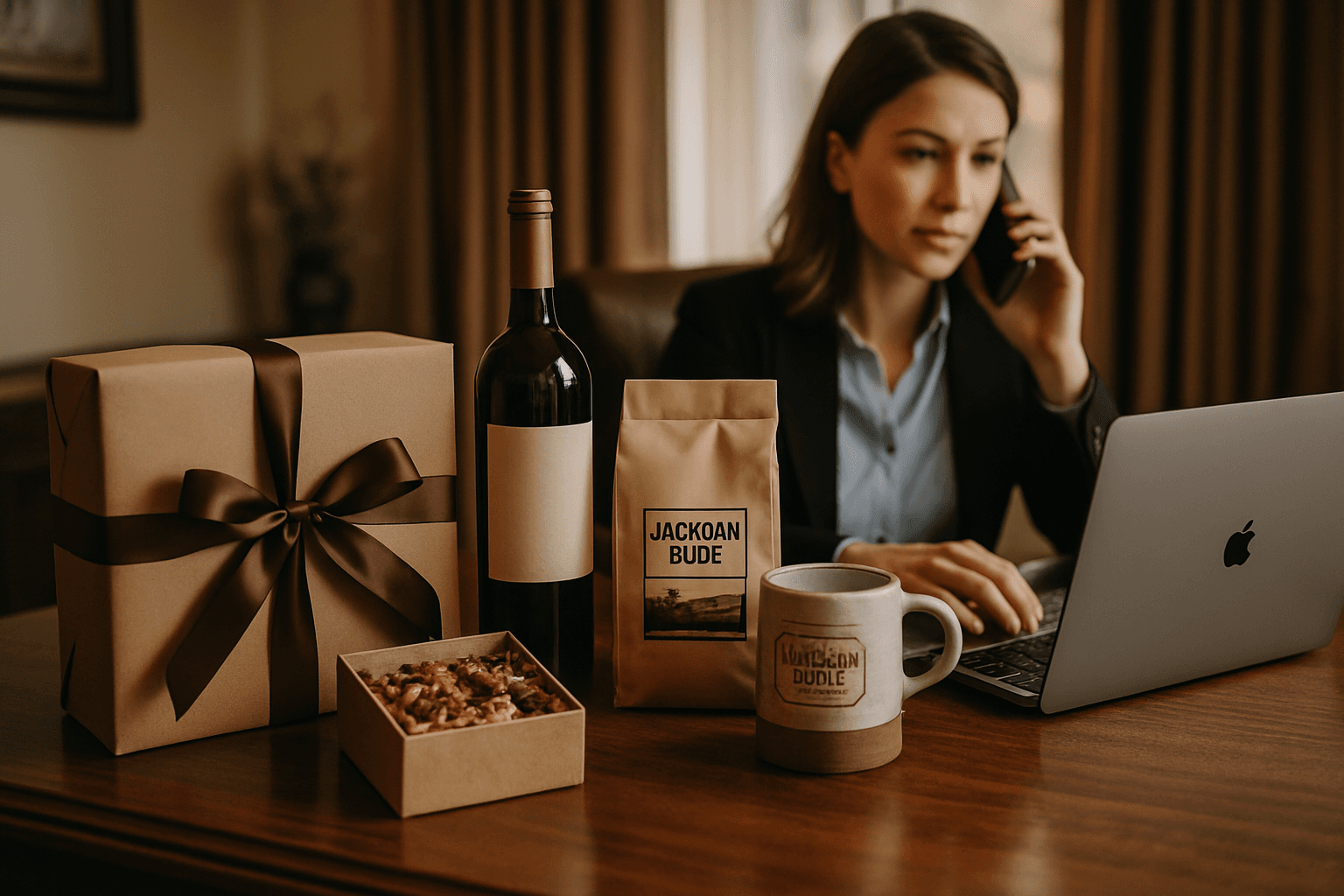 Professional photograph illustrating Jackson Hole corporate gifting for executives — cover image for "7 Last-Minute Jackson Hole Gifting Solutions for Busy Executive Assistants" on Jackson Hole Gift Baskets