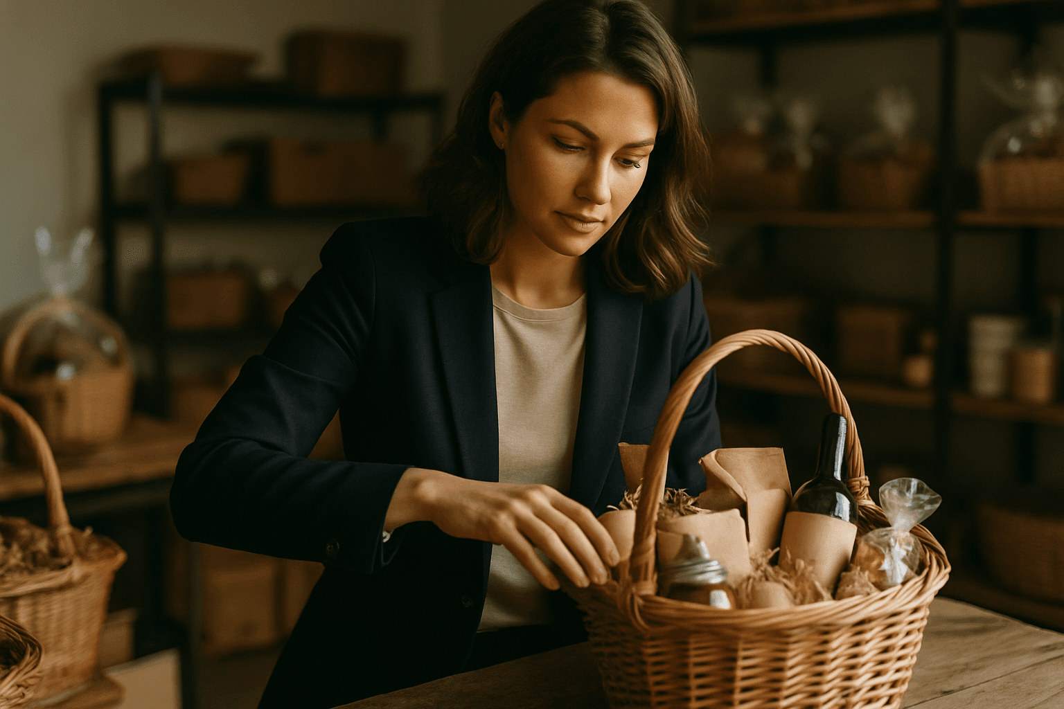 Professional photograph illustrating professional business and marketing concept — cover image for "Jackson Hole Gift Basket Curation: A Behind-the-Scenes Look at How We Build Every Basket" on Jackson Hole Gift Baskets
